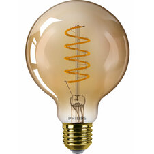 Guľatá žiarovka Vintage FILAMENT LED E27 4W/25W 1800K teplá biela GOLD 250lm stmievateľná