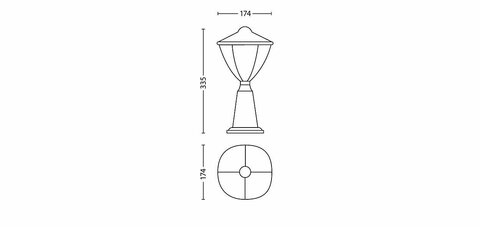 PHILIPS 15472/31/16 Robin, LED 4.5W, 430 lm, IP44