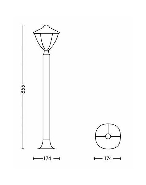 PHILIPS 15473/31/16 Robin, LED 4.5W, 430 lm, IP44