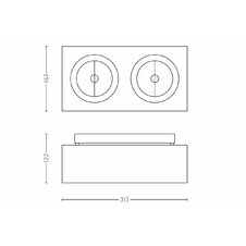 PHILIPS LIRIO 57002/31/LI, 2x50W G53 12V INCL.