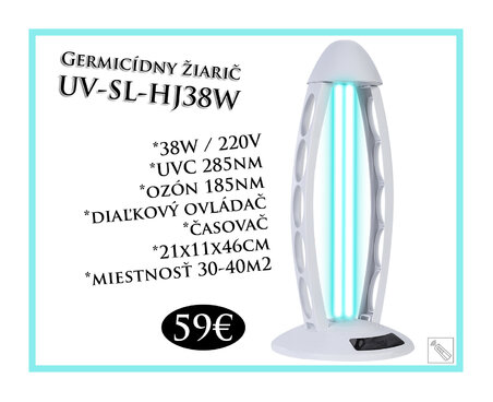 Germicídny žiarič UV-SL-HJ38W