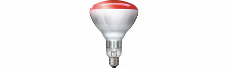 Infra žiarovka - priemysel BR125 250W E27 230V červená