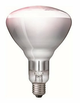 Infra žiarovka - priemysel BR125 250W E27 230V číra