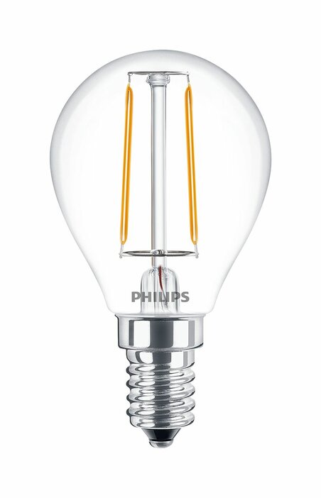 Klasická žiarovka FILAMENT LED E14 2W/25W P45 230V 2700K teplá biela 250lm LED žiarovka E14