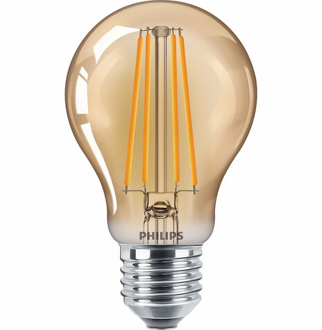 Klasická žiarovka Vintage FILAMENT LED E27 5,5W/48W 2500K teplá biela GOLD 600lm