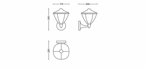 PHILIPS 15470/31/16 Robin, LED 4.5W, 430 lm, IP44