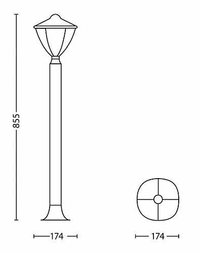 PHILIPS 15473/31/16 Robin, LED 4.5W, 430 lm, IP44