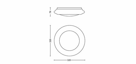 PHILIPS 33362/31/17 Cinnabar, LED 16W, 4000K, 1 500 lm