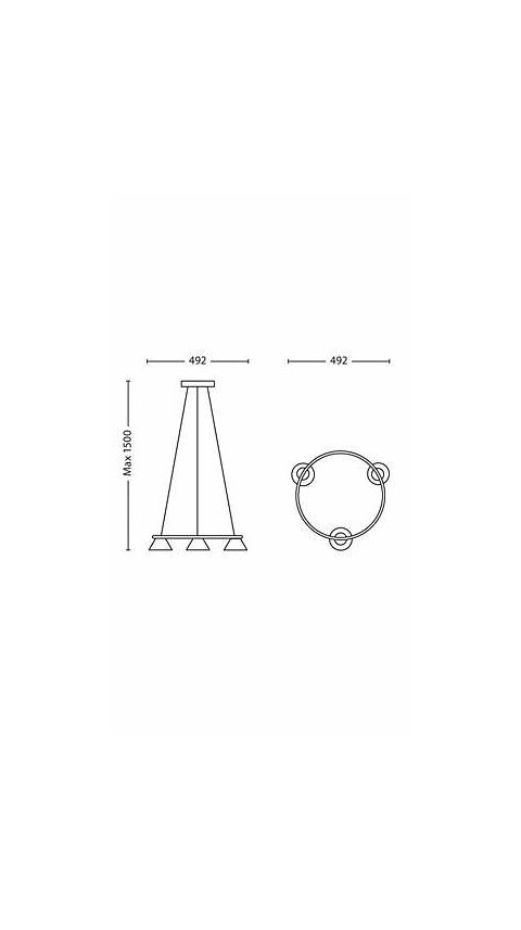 PHILIPS 36037/06/16 Vendee, LED 13.5W, 1 500 lm, IP20