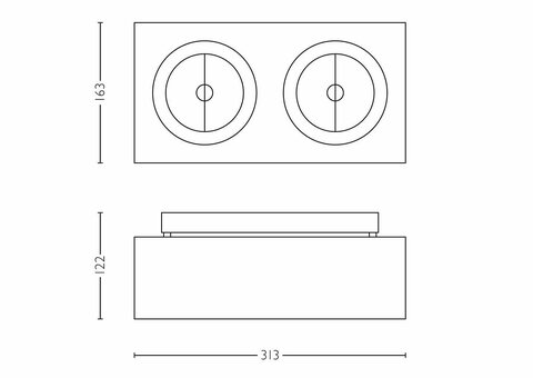 PHILIPS LIRIO 57002/31/LI, 2x50W G53 12V INCL.