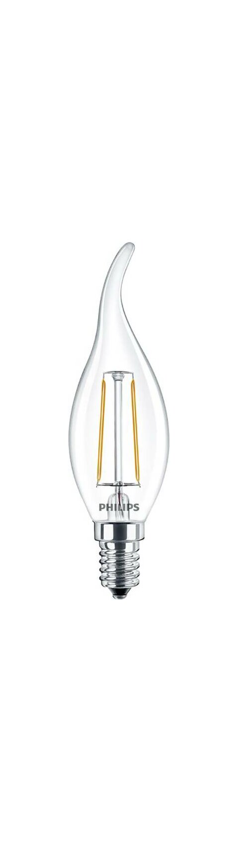 Sviečková žiarovka LED Classic Filament E14 2W/25W BA35 230V 2700K teplá biela