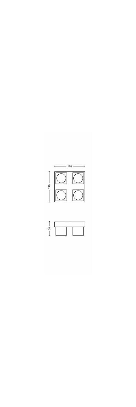 Tibris, LED 18W, 2 000 lm, IP20