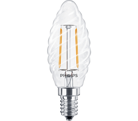 Točená žiarovka LED Filament E14 2W/25W ST35 230V 2700K teplá biela 250lm