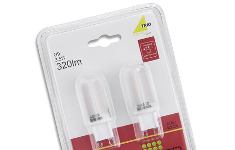 TRIO 929-230 LED G9 3,5W/30W REGULAR , 320lm, 3000K stmievateľná 25% - 50% - 100%